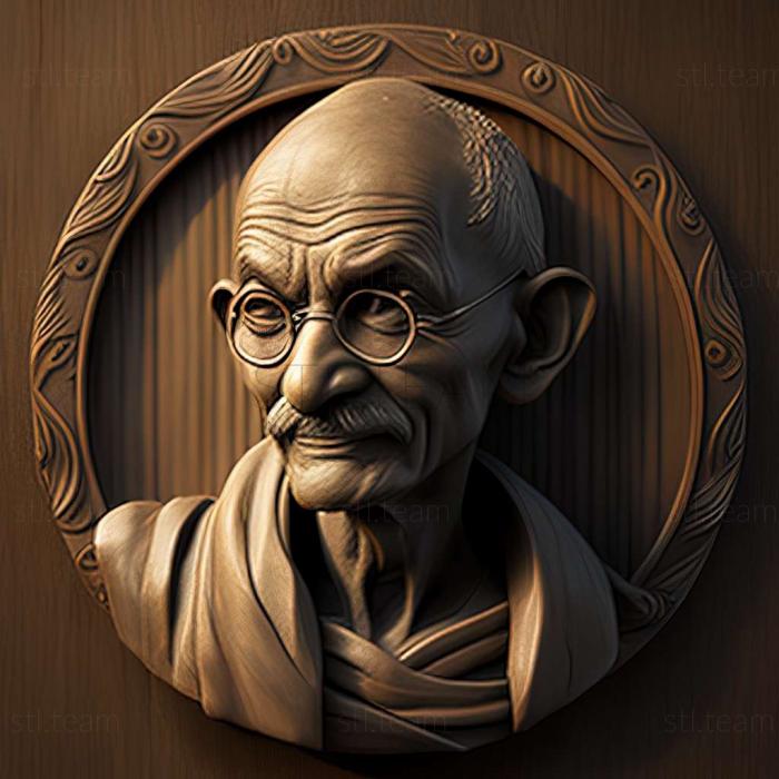 3D модель Ганди (STL)